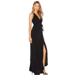 NWOT Yumi Kim Black Maxi Wrap Dress Size XS